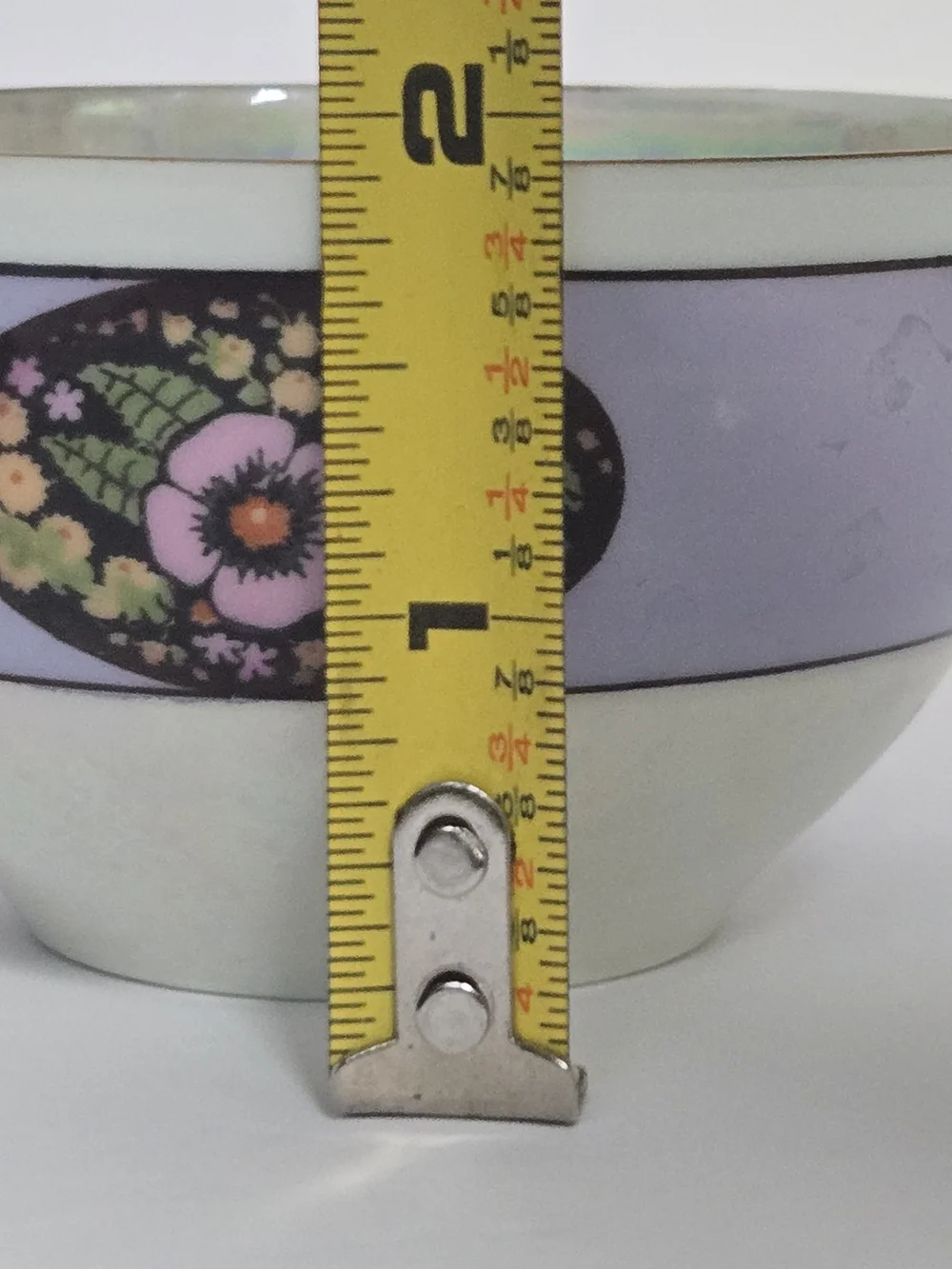 ANTQ/VTG 20s/30s Moschendorf Bavaria Art Deco Lusterware Teacup Black Purple